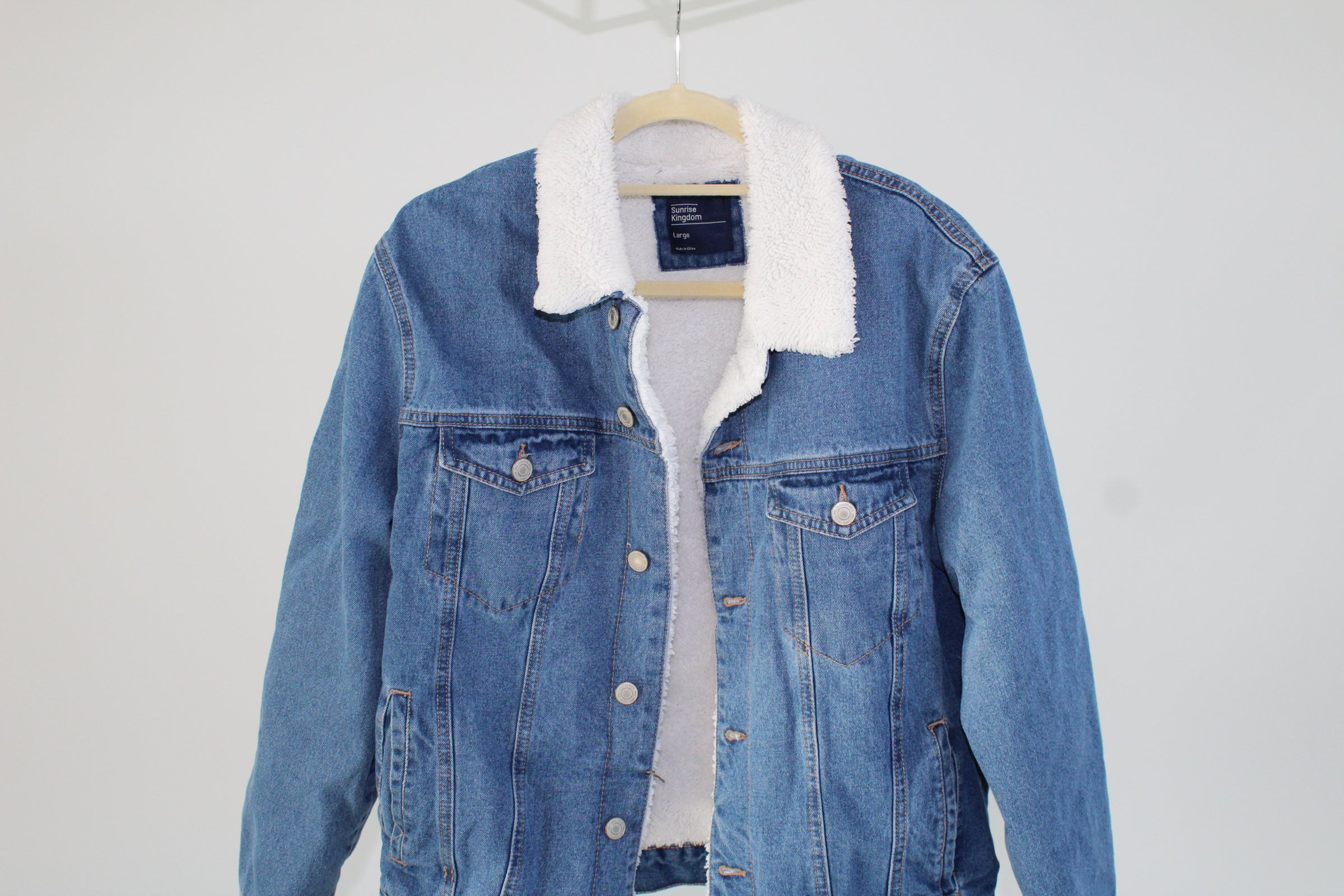 Sunrise kingdom denim jacket with fur hotsell